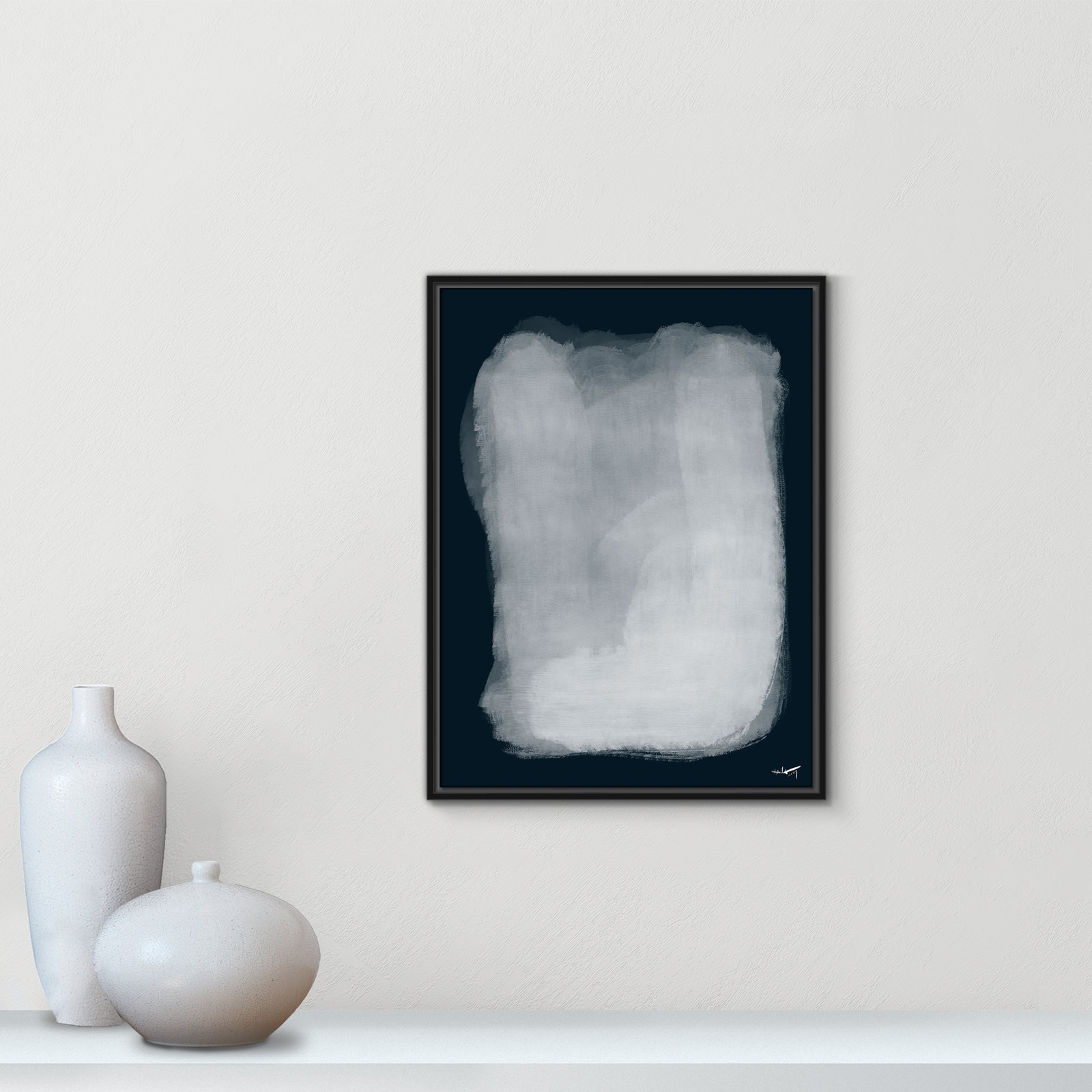 Gelder "Calme 001" Print by N.Atelier, 25.5" H x 19.5" W, Black