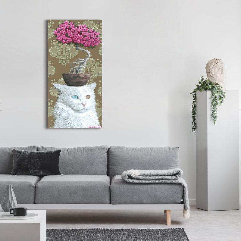  «Mr Rogato» par Heather Gauthier, art mural en verre acrylique, 24 po x 48 po, H 48 po x l 24 po