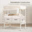 Baby Changing Table with Storage Drawers and Waterproof Changing Topper-596194928
