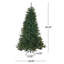 Arbre à charnière 7FT Noble avec / sans lumières