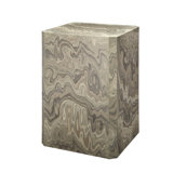 Vale Veneer Side Table, Sand Grey