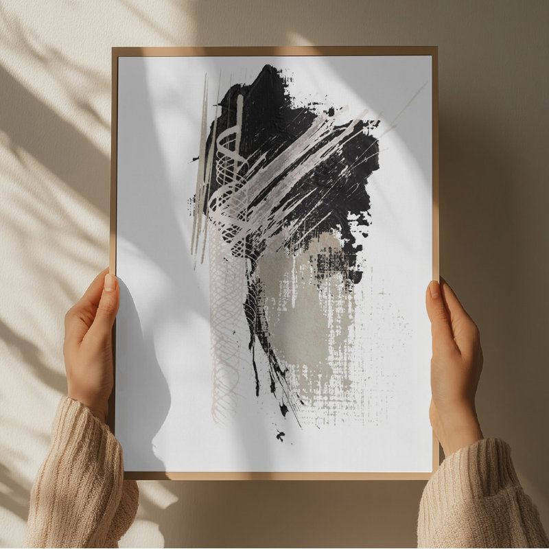 Black N 2, 60.96 cm H x 91.44 cm W