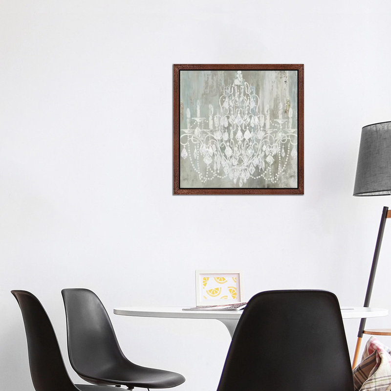 Chandelier by Aimee Wilson - Painting on Canvas, Brown Framed, 66.04 cm H x 66.04 cm W