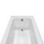 Baignoire en alcôve en acrylique blanc brillant avec drain extérieur 66 po x 32 po Streamline-101700381
