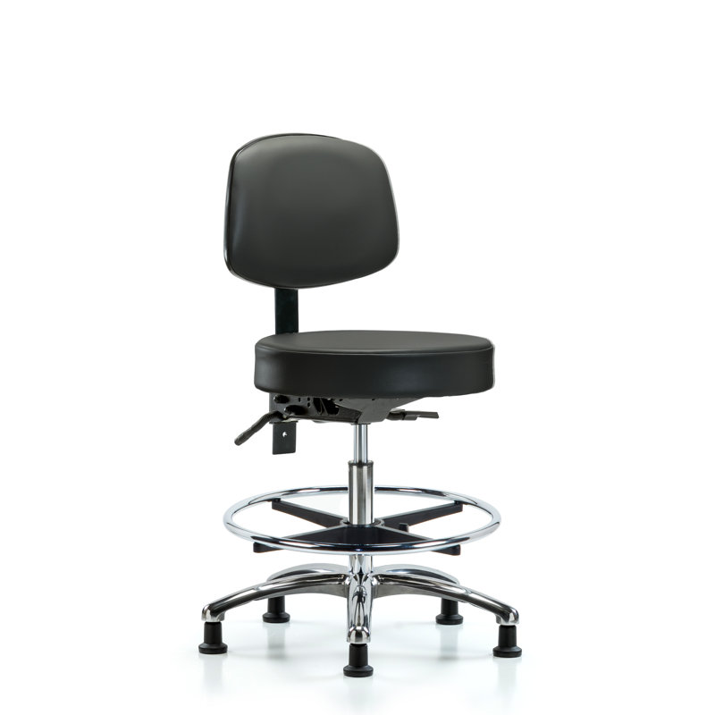 Kuiana Vinyl Task Chair, Carbon, Glides
