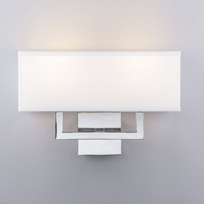 Harland Aluminium Flush Mounted Sconce, Polished Chrome