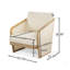 Fauteuil club Royal Wood Textilene, fauteuil