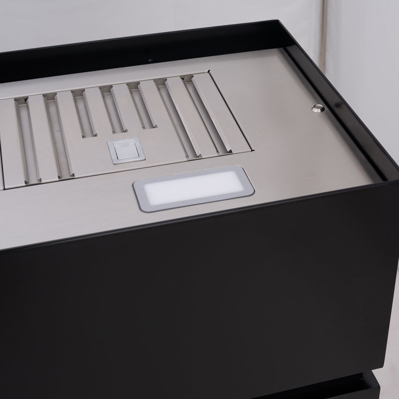 Boîte de rangement murale 600 pi³ / min 600 pi³ / min, H 30 po x l 36 po x P 14 po, Noir de jais