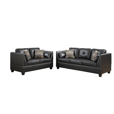2 - Piece Faux Leather Living Room Set