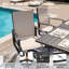 Ensemble repas pour 8 personnes avec fauteuils pivotants 360 ° et table en métal-134077990