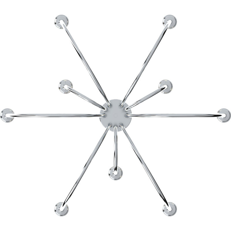 Lustre traditionnel / classique en nickel poli à 9 lumières Concord