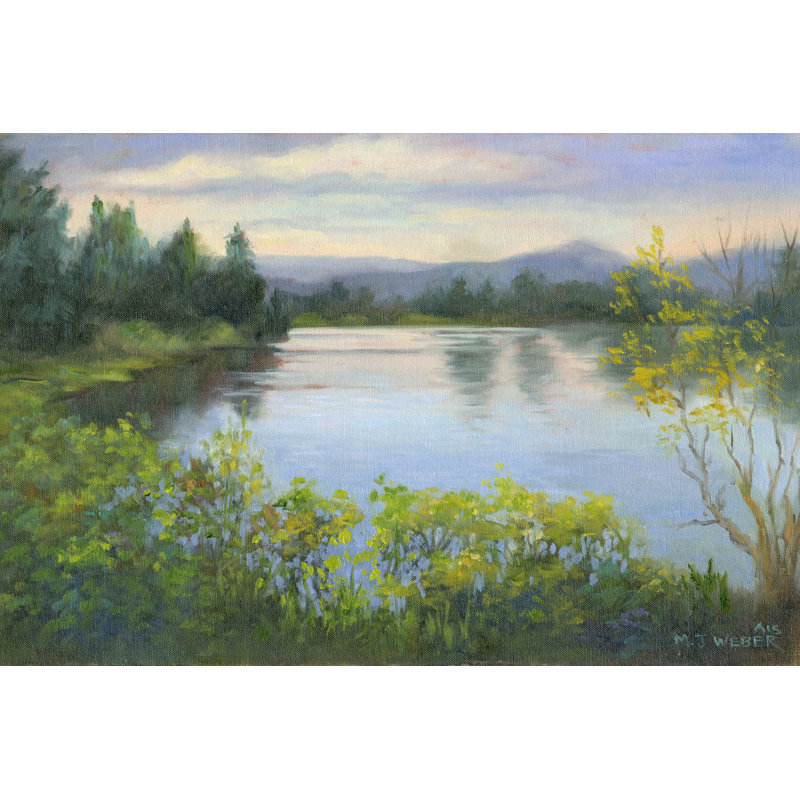 " Oregon Reflections " by Mary Jean Weber, 12" H x 18" W x 1" W