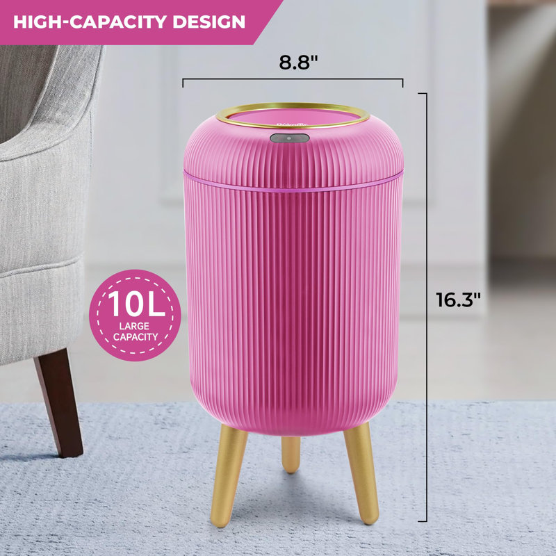 Smart Sensor Wastebasket, Pink