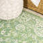 Tapis d'intérieur / extérieur crème / vert Delcine-864597787
