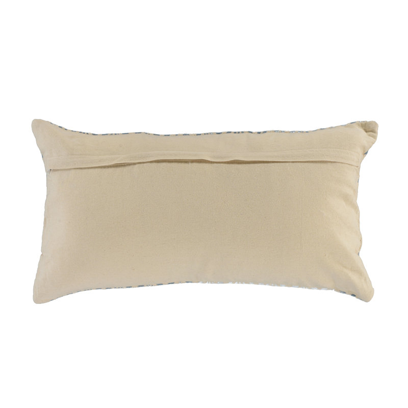 Coussin en coton, Bleu clair, Mélange de duvet