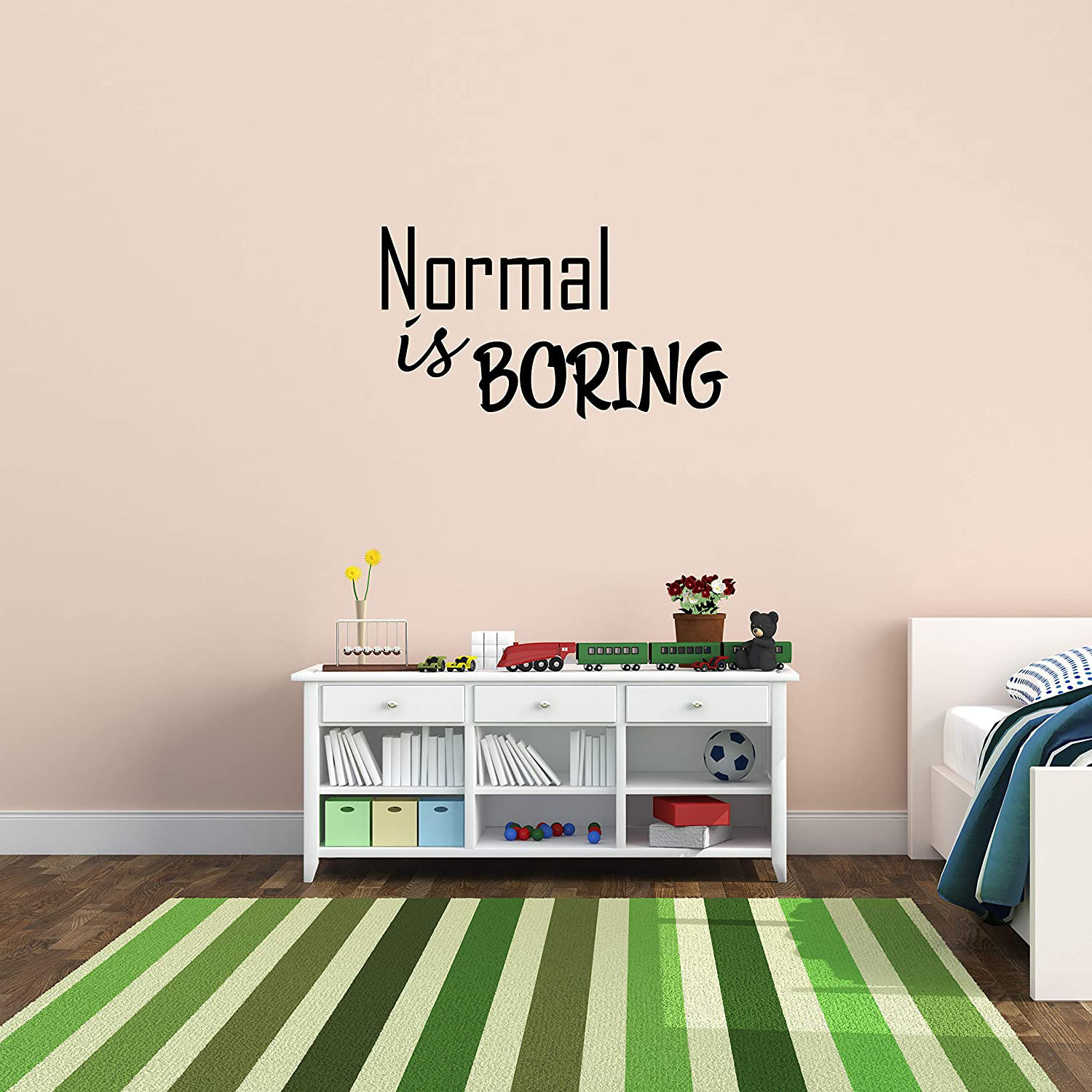 Winston Porter Normal Is Boring Vinyl Wall Art Decal Creative Sticker