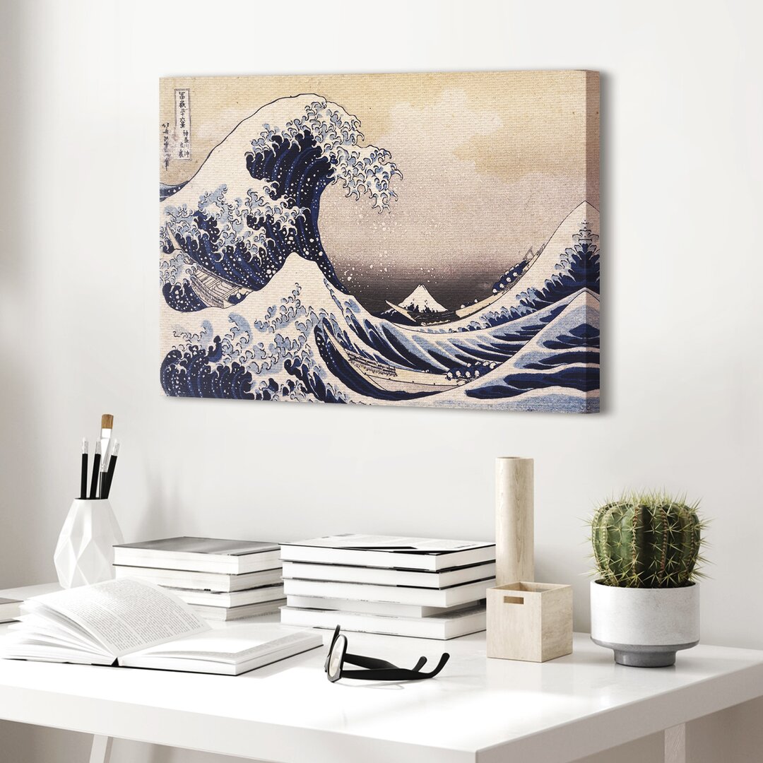 Leinwandbild The Great Wave Off Kanagawa von Katsushika Hokusai