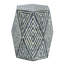 Tabouret de jardin hexagonal, table d'appoint Capiz