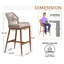 Tabouret de bar extérieur Davan 24,8 pi-393539954