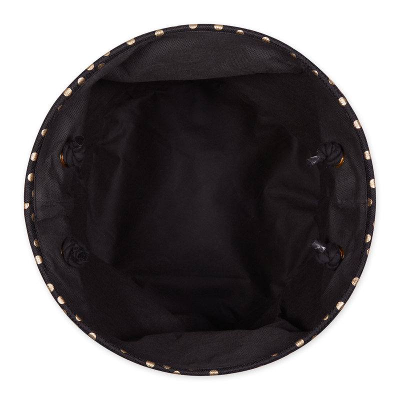 Everly Quinn Fabric Decorative Bin, Black