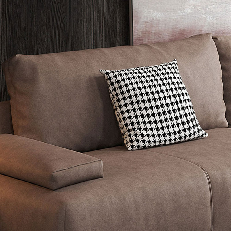 Coussin modulaire 100% polyester Coffee, H 33,46 po x l 102,36 po x P 39,37 po, Café
