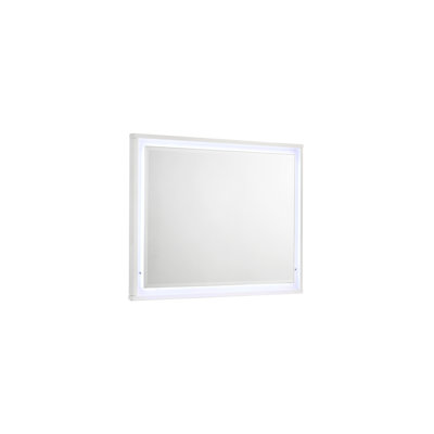 Miroir Manhattan - Cadre laqué avec éclairage à DEL intégré pour un look élégant et moderne (INCLUT LE MIROIR SEULEMENT) Identique à B009P309294 (CA)