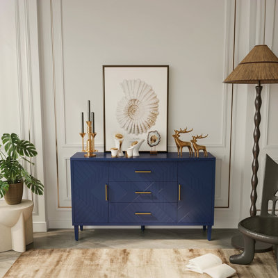 Armoire élégante et fonctionnelle à 2 portes et 3 tiroirs avec effet sculpté, pour la chambre à coucher, le salon, le bureau, facile à assembler