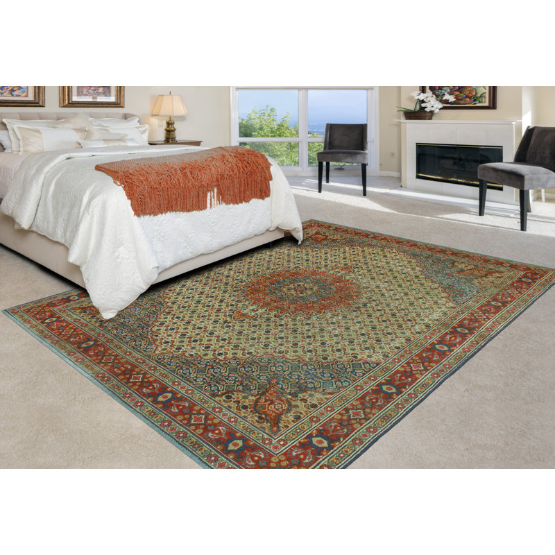 Tapis unique en laine 6 pi 7 po x 9 pi 2 po Hauselt Hauselt