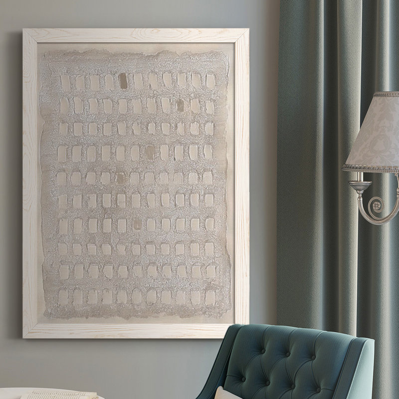 Pearl Punch Card I, reproduction d'art sur toile, Blanc, H 43,5 po x l 31,5 po x P 1 po