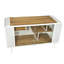 Habitation spacieuse pour chat blanc - Cadre en bois de sapin et en fer avec cadre de maison moderne et fonctionnel en verre trempé, idéal pour jouer