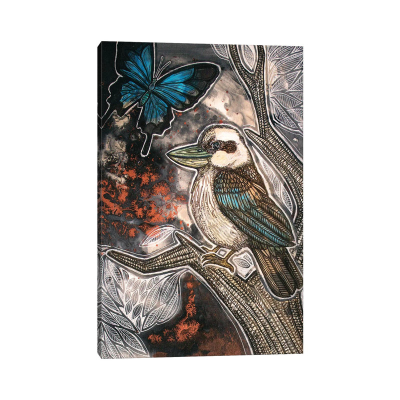 Cry, Kookaburra by Lynnette Shelley - Wrapped Canvas Print, 66.04 cm H x 45.72 cm W x 1.91 cm D