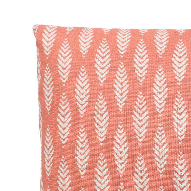 Housse et insert de coussin rectangulaire Oakland, Rose, 12 po x 24 po