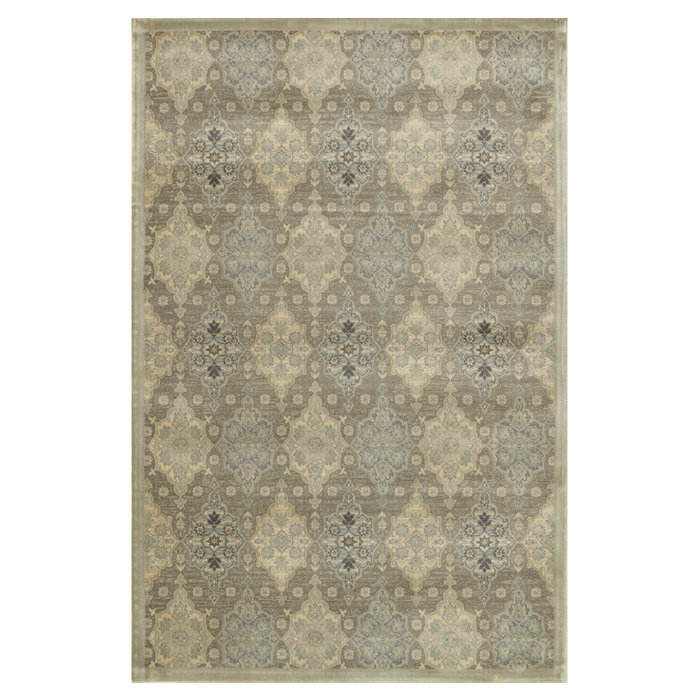 Keever Viscose Ikat Indoor Rug, Rectangle 9'2" x 12'2"