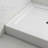 60" x 36" Rectangular Shower Base Pan, White Acrylic Single-Threshold Shower Tray with Left Drain, Non-Slip Surface