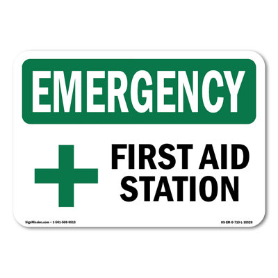 First Aid Station Decal 10" X 7"