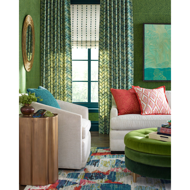 Gem Hoopla Fabric, Green/Blue 