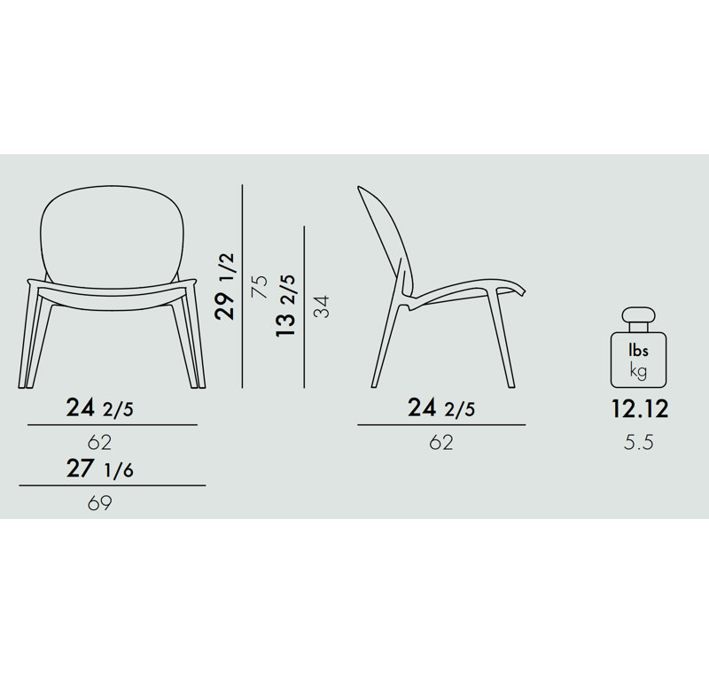 Be Bop Dining Chair, White