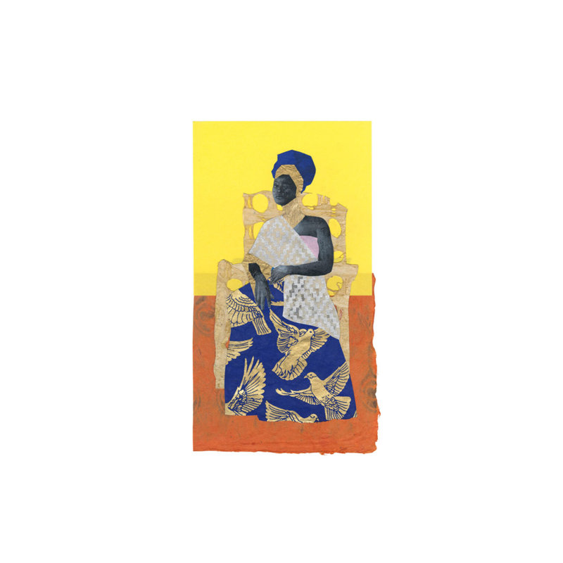 African Royals 4 Print by Ngo, PC, Gold Single Picture Framed, 48'' H x 33'' W