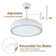 36" Rumley 3 - Blade LED Retractable Dimmable Ceiling Fan with Remote Control and Light Kit