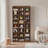 Tall Narrow Bookcase Set Of 2 With Adjustable Shelves, 8 Tier Slim Storage Bookshelf With Anti-Tip Device,  Storage Cabinet Floor Standing Display Shelf For Small Spaces-1991725705