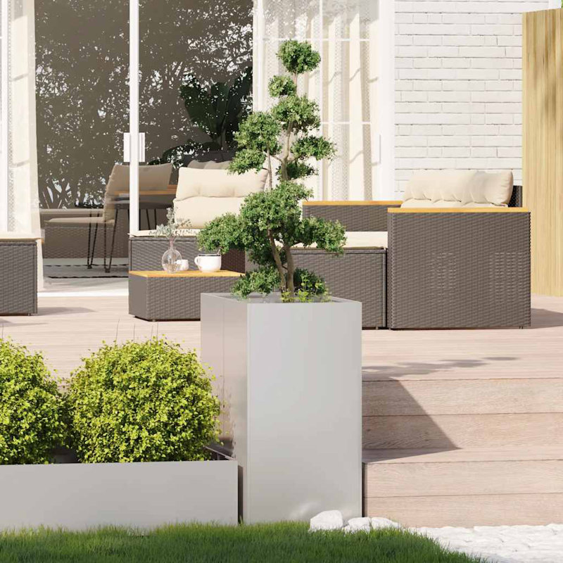 Pot Planter, Brown, 80cm H x 80cm W x 40cm D