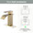 Centerset Single-handle Bathroom Faucet with Drain Assembly-82612559