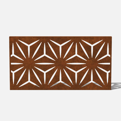 Panneau d'intimité en acier Corten H 24 po x l 45 po Screen Series