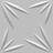19.68" x 19.68" Plastic Wall Paneling in White
