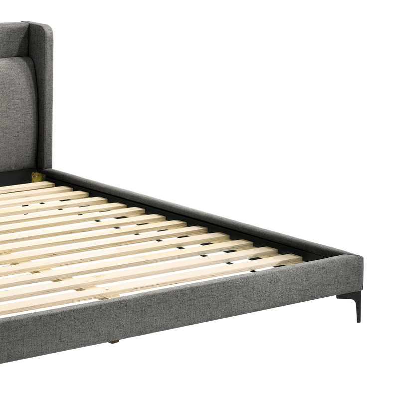 Elzie Upholstered Low Profile Platform Bed, King