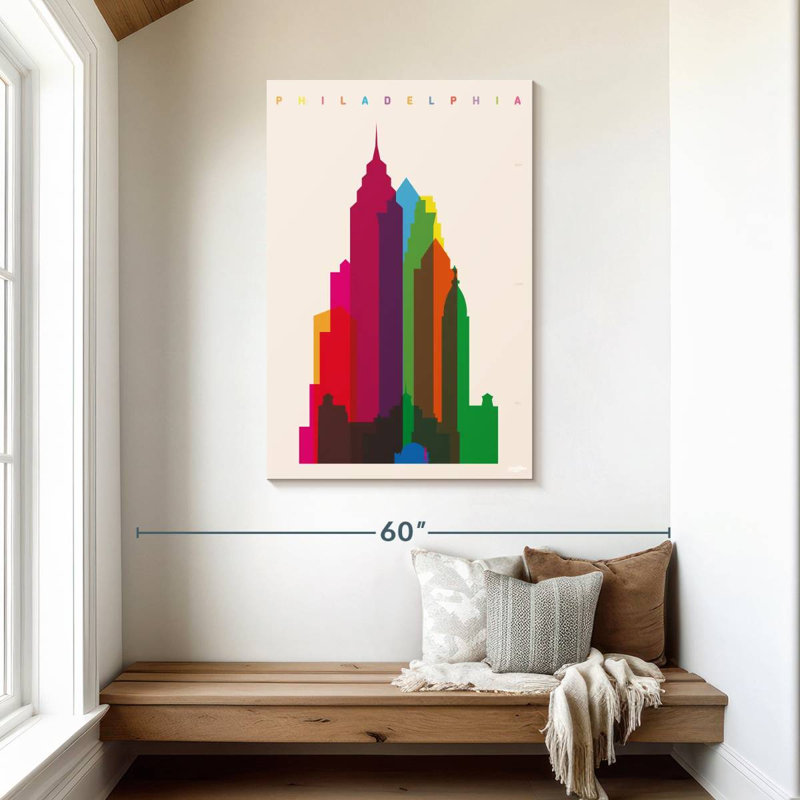 Aime Vibrant Philadelphia, H 45 po x l 30 po