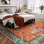 Tapis d'automne lavable Goldene Vintage Tiger Desert Brown - Tapis doux en cachemire pour salon, chambre ou bureau-1817389574-1817352362