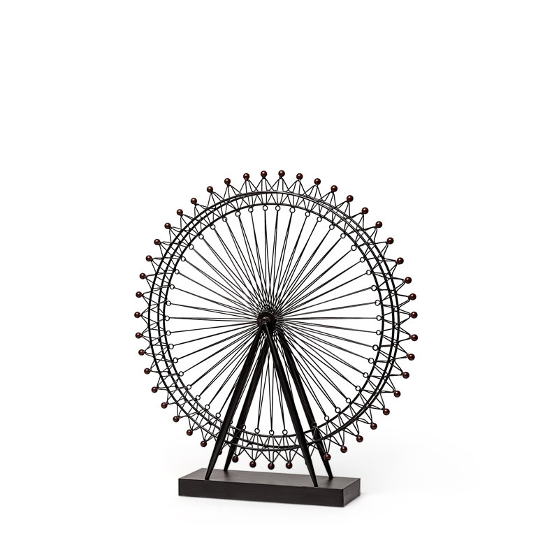 London Eye Sculpture, 27" H x 25" W x 3" D