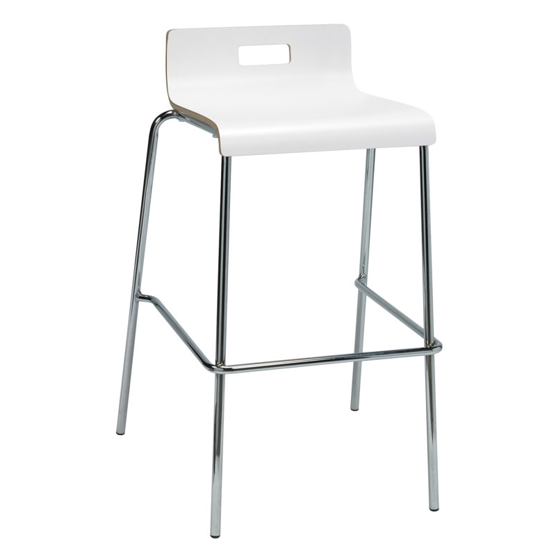 Jive 30" Bar Stool, White