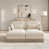 Beige + 2 sièges + 2 repose-pieds